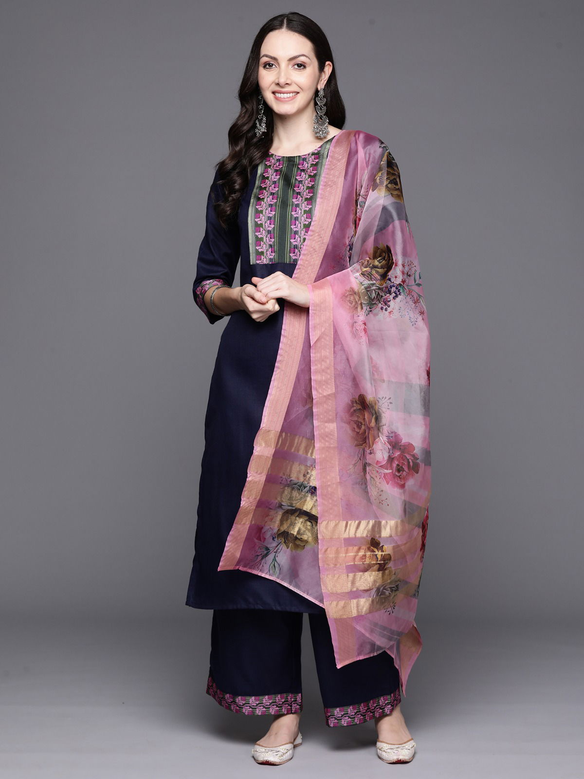 Indo Era 2366 Liva Rayon Designer Kurti Pant With Dupatta

